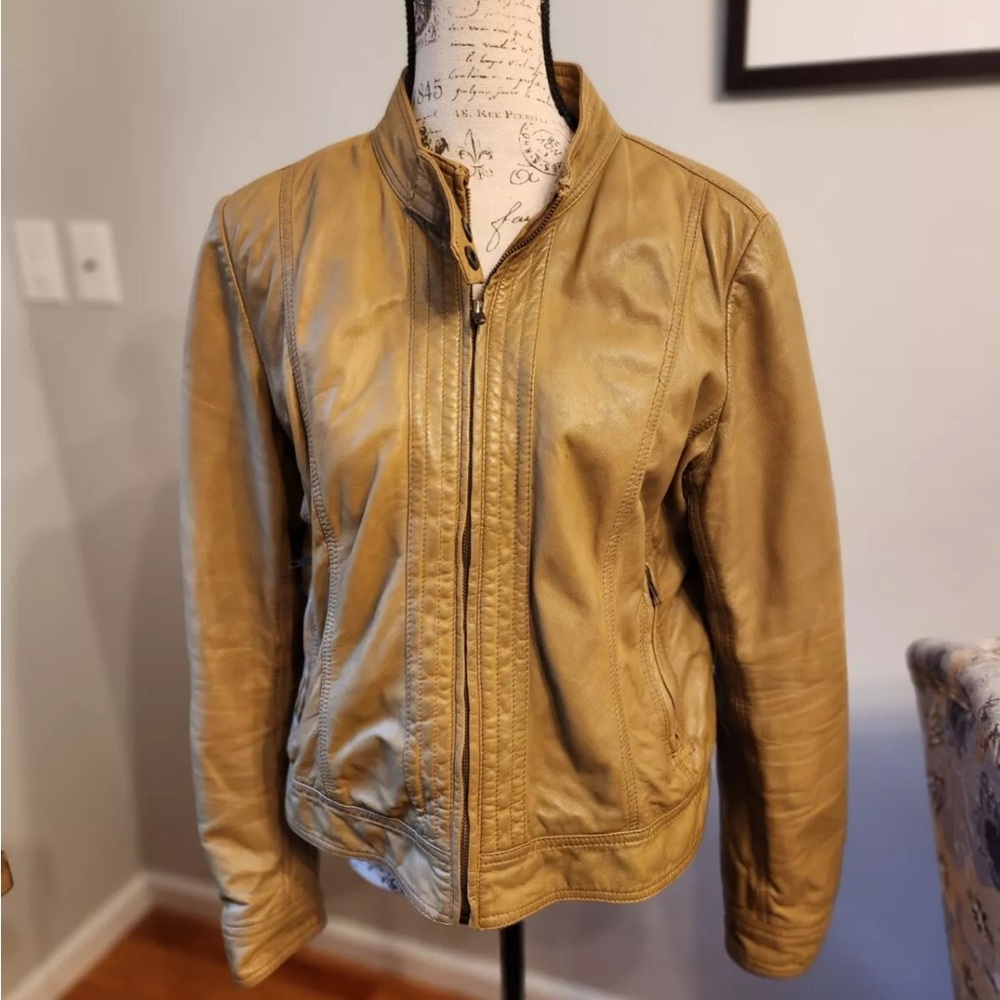 Bagatelle Women’s Leather Jacket - Light Brown